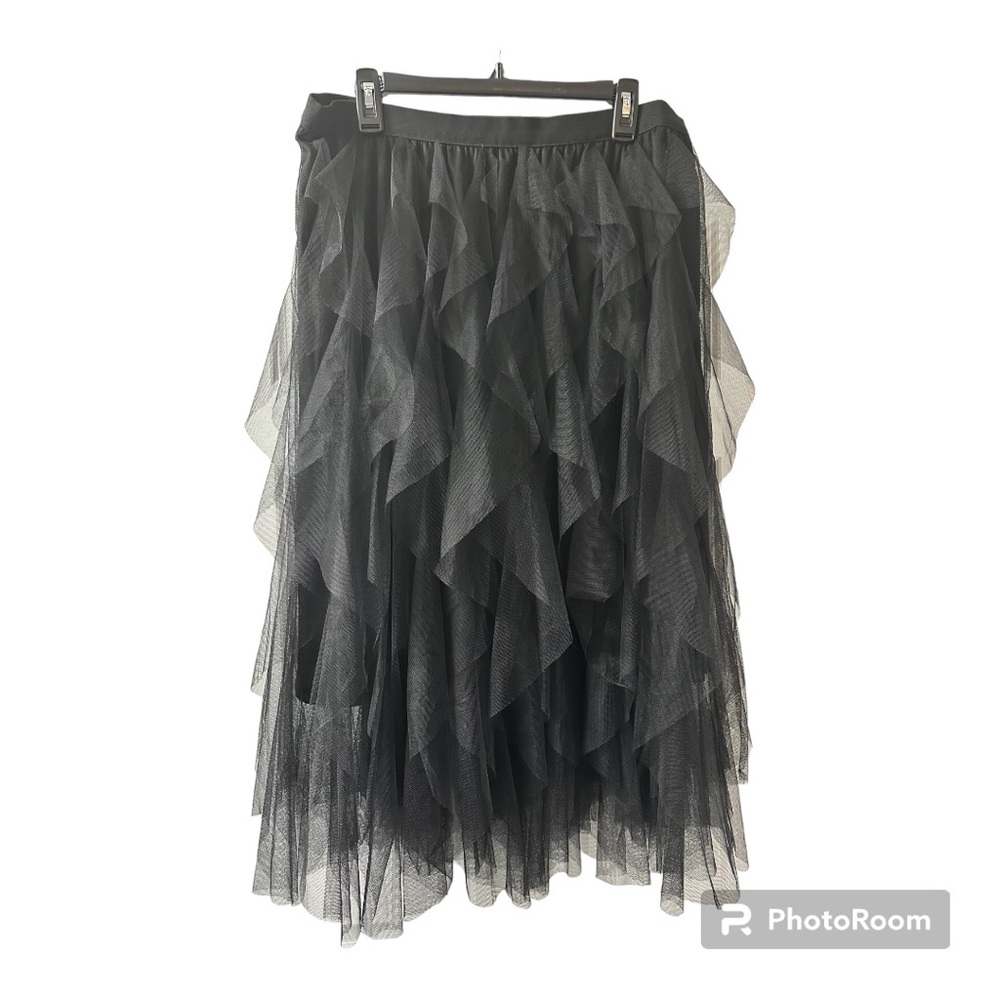 Long Black Tulle Skirt Womens Size 3X